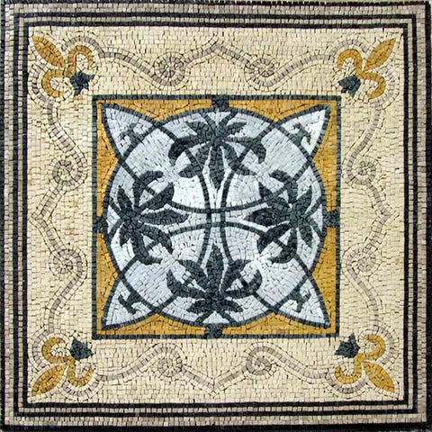 geometric floral mosaic